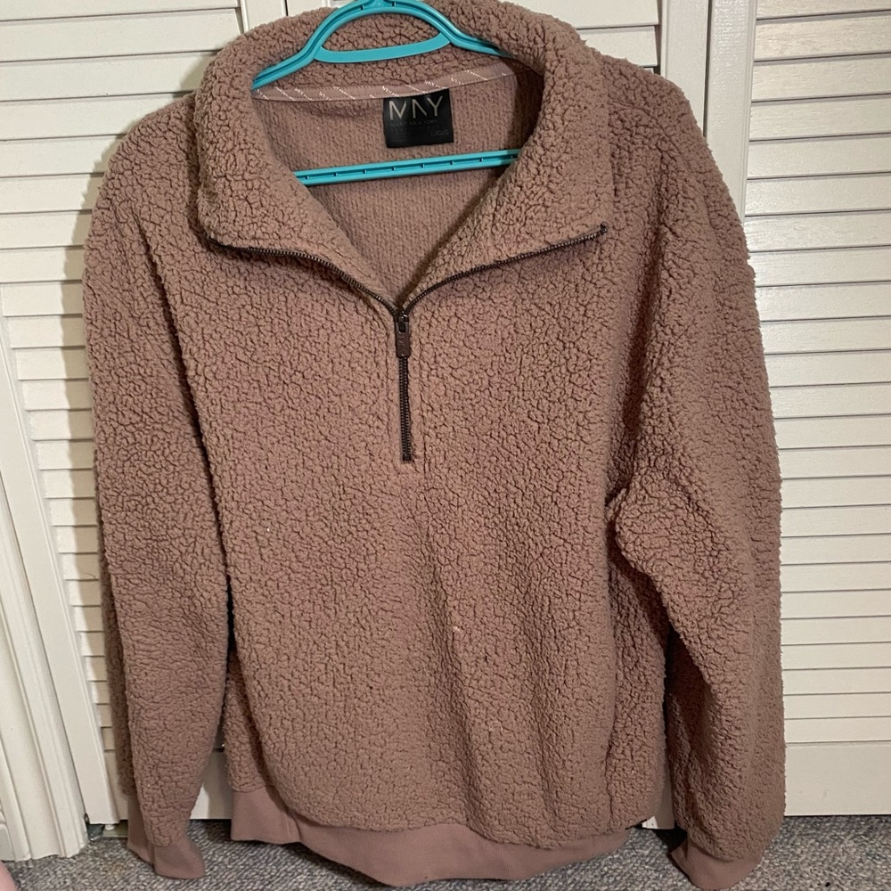 Marc New York Sherpa half zip sweater